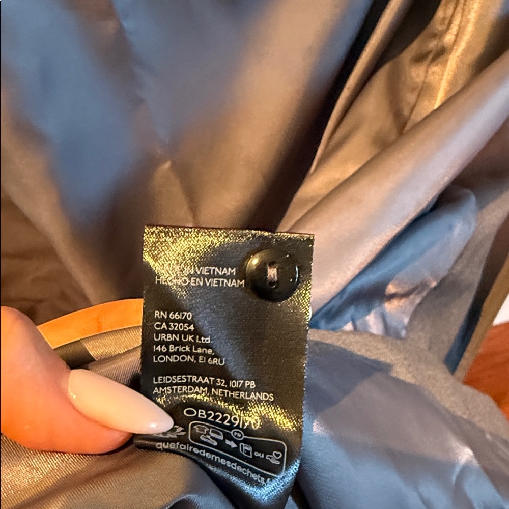 Free People Gray Belted Longline Trench Coat | NWT | Size Large - Picture 10 of 10